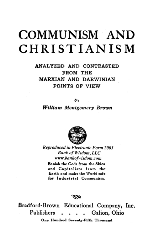 Communism and Christianism.